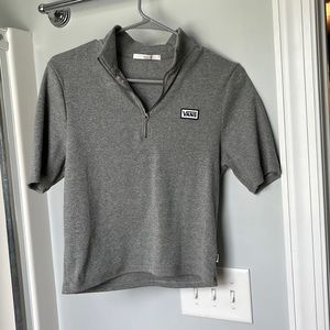 Quarter zip, quarter sleeve, vans sweater